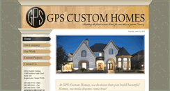Desktop Screenshot of gps-customhomes.com
