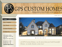 Tablet Screenshot of gps-customhomes.com
